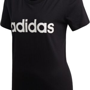 Adidas Essentials Linear Slim Tshirt Dame Xs Sort