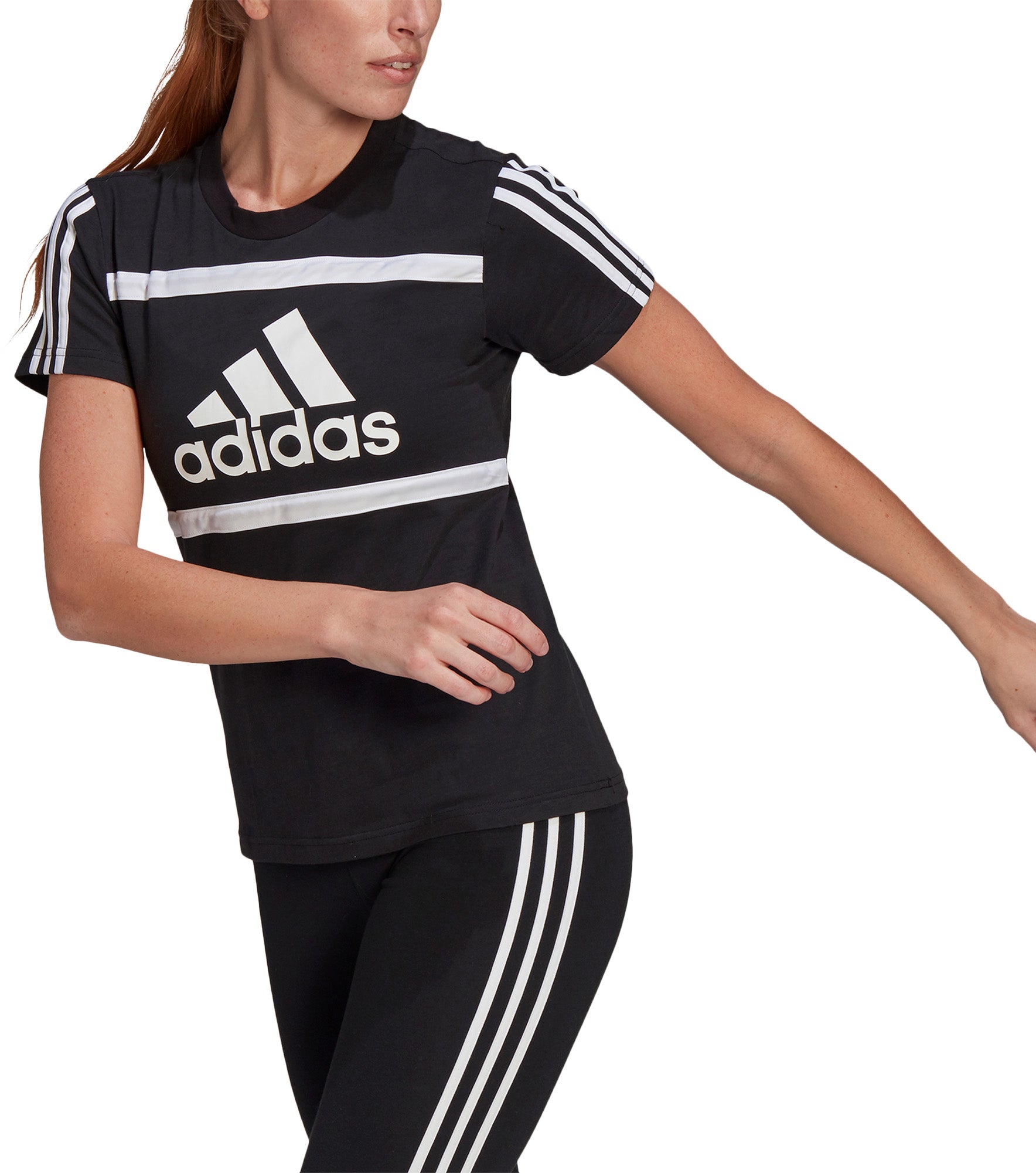 Adidas Essentials Logo Colourblock Cotton Tshirt Dame Xxs Sort Adidas Essentials Logo Colourblock Cotton Tshirt Dame Xxs Sort