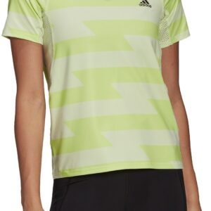 Adidas Fast Allover Print Løbe Tshirt Dame Xs Grøn