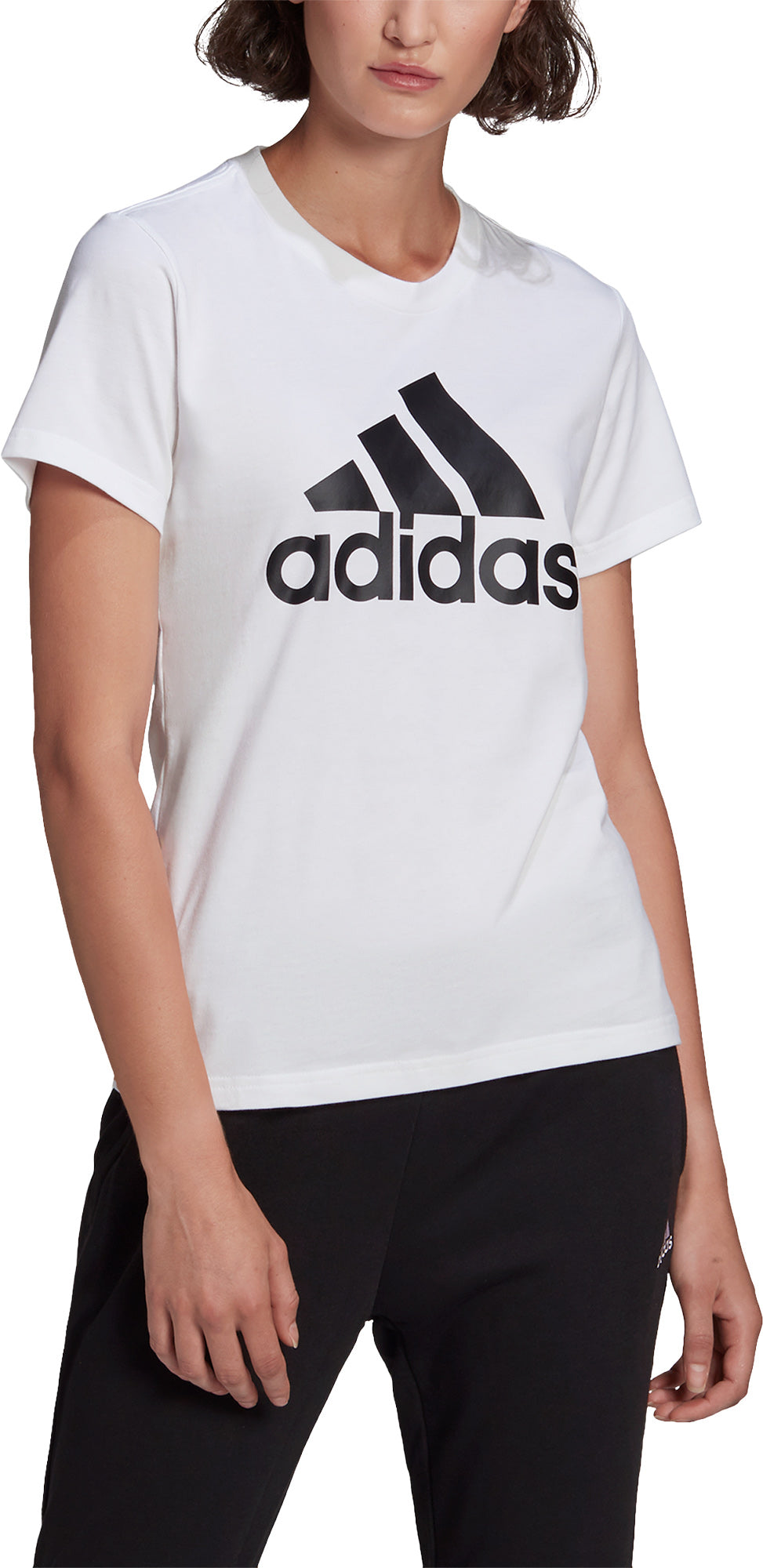 Adidas Loungewear Essentials Logo Tshirt Dame Xs Hvid Adidas Loungewear Essentials Logo Tshirt Dame Xs Hvid