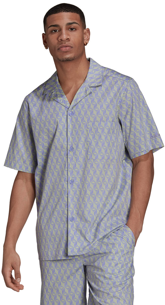 Adidas Monogram Skjorte Herre Xs Lilla Adidas Monogram Skjorte Herre Xs Lilla