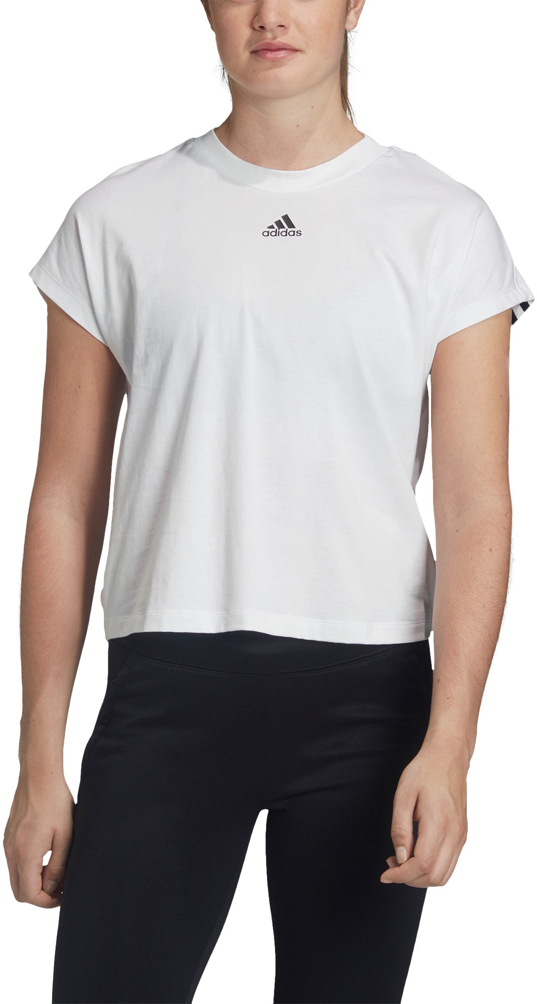 Adidas Must Haves 3stripes Tshirt Dame Hvid Adidas Must Haves 3stripes Tshirt Dame Hvid