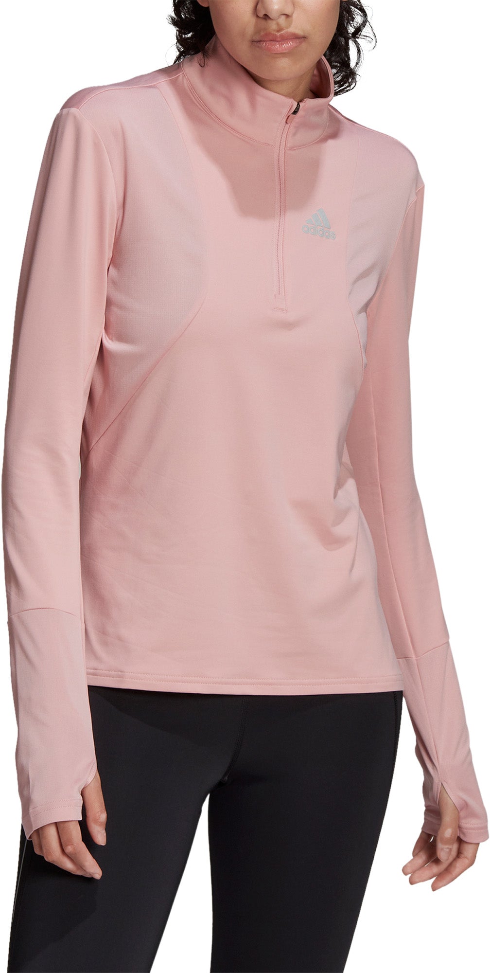 Adidas Own The Run 1/2 Zip Løbetrøje Dame Pink Adidas Own The Run 1/2 Zip Løbetrøje Dame Pink