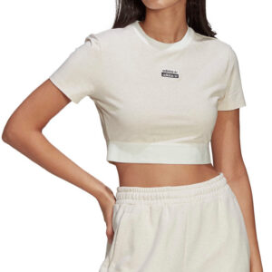 Adidas R.y.v. Cropped Tshirt Dame 34 Hvid