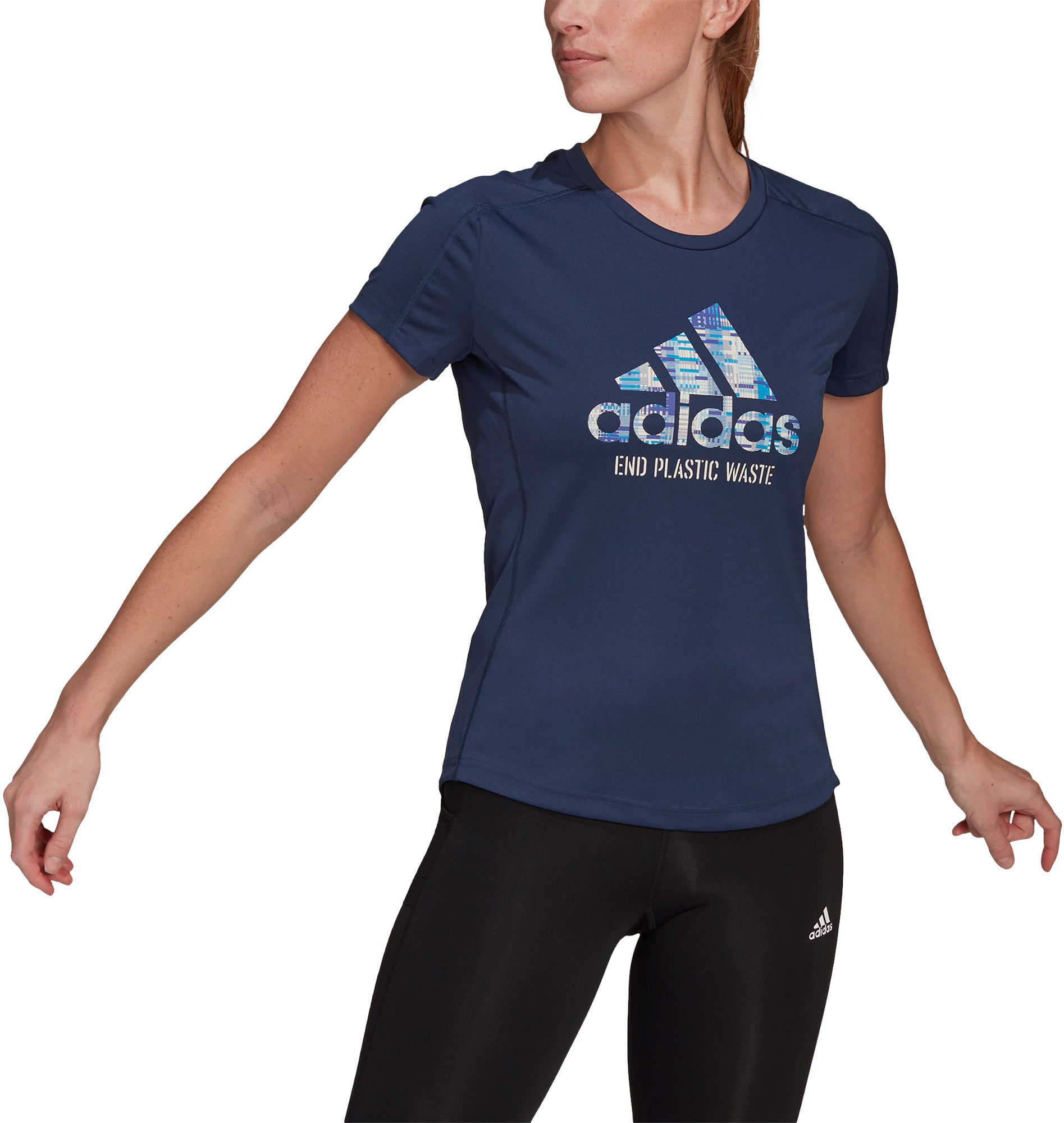 Adidas Run For The Oceans Graphic Tshirt Dame Xs Blå Adidas Run For The Oceans Graphic Tshirt Dame Xs Blå
