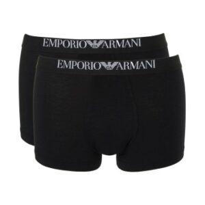 Armani Viscose Jersey Boxer 2P Sort viskose Small Herre