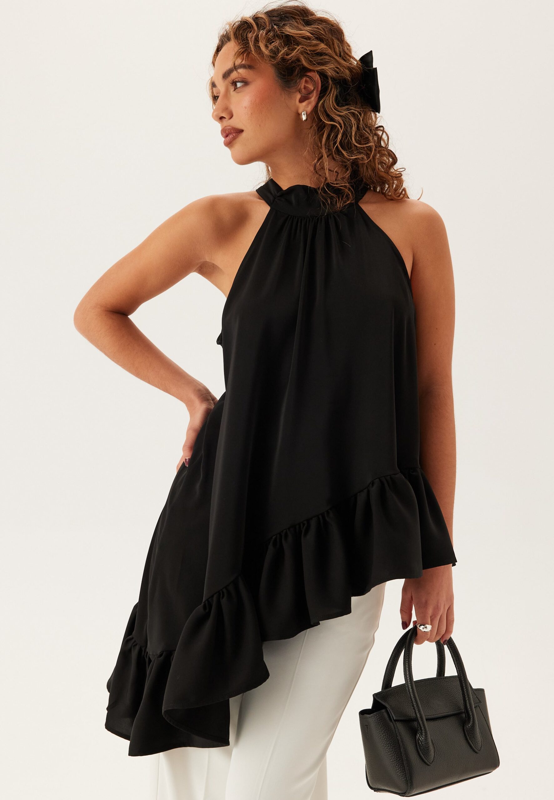 Asymmetric Halter Neck Blouse Asymmetric Halter Neck Blouse