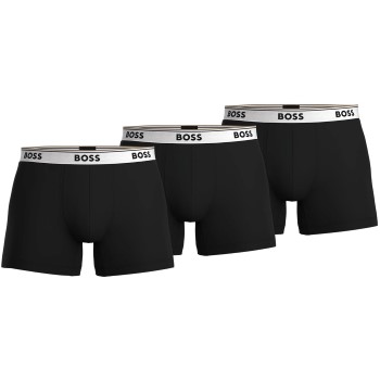BOSS 3P Cotton Stretch Boxer Brief Long Sort/Hvid bomuld Small Herre BOSS 3P Cotton Stretch Boxer Brief Long Sort/Hvid bomuld Small Herre