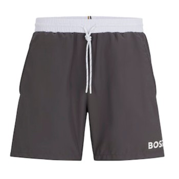 BOSS Badebukser Starfish Swim Shorts Grå polyester Small Herre BOSS Badebukser Starfish Swim Shorts Grå polyester Small Herre