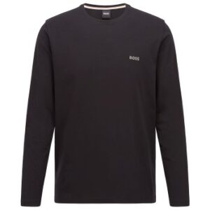 BOSS Mix and Match Long Sleeve Shirt Sort bomuld Small Herre
