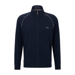 BOSS Mix and Match Zip Jacket Mørkblå bomuld Small Herre