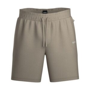 BOSS Waffle Nightwear Shorts Beige Small Herre