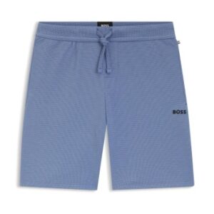 BOSS Waffle Nightwear Shorts Himmelblå Medium Herre