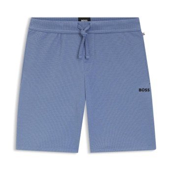 BOSS Waffle Nightwear Shorts Himmelblå Medium Herre BOSS Waffle Nightwear Shorts Himmelblå Medium Herre