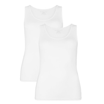 Bamboo basics 2P Anna Knitted Singlet Hvid Small Dame Bamboo basics 2P Anna Knitted Singlet Hvid Small Dame