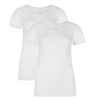 Bamboo basics 2P Kate T-Shirt Round Neck Hvid Small Dame Bamboo basics 2P Kate T-Shirt Round Neck Hvid Small Dame