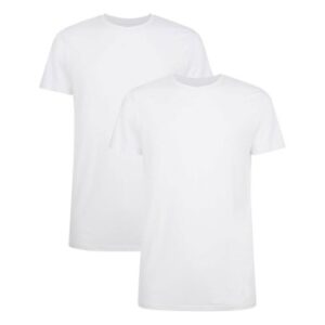 Bamboo basics 2P Ruben T-Shirt Round Neck Hvid Small Herre