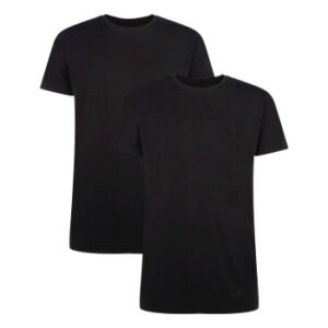 Bamboo basics 2P Ruben T-Shirt Round Neck Sort Small Herre