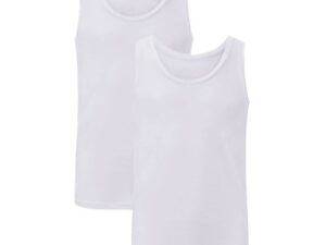 Bamboo basics 2P Stef Singlet Hvid Small Herre