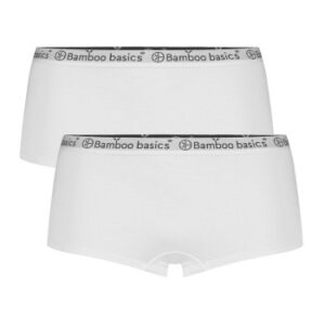 Bamboo basics Trusser 2P Ivy Hipster Hvid Small Dame