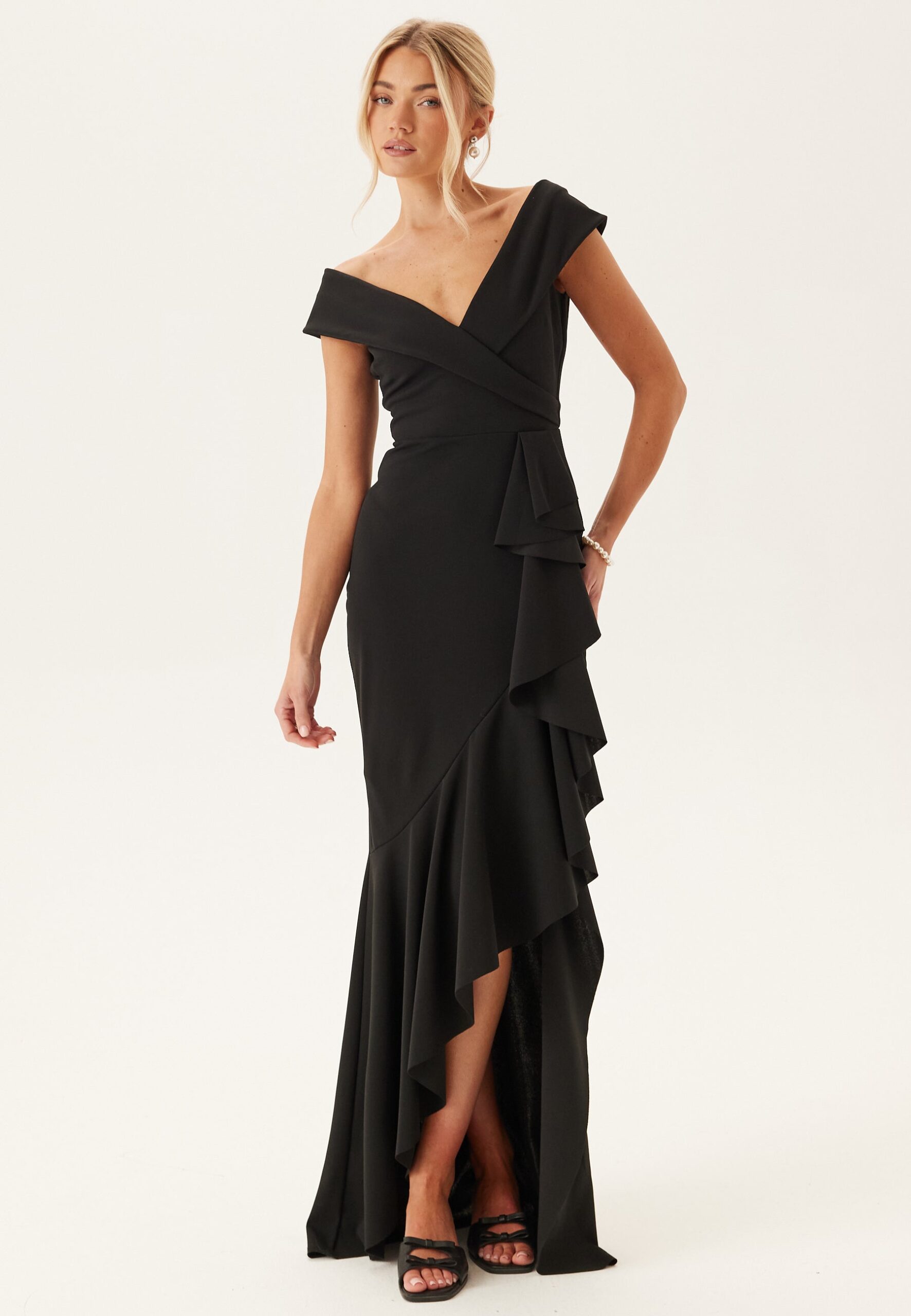 Bardot Frill Maxi Dress Bardot Frill Maxi Dress