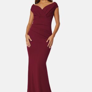 Bardot Pleat Maxi Dress