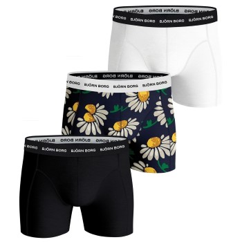 Björn Borg 3P Essential Shorts 2033 Sort blomstret bomuld Medium Herre Björn Borg 3P Essential Shorts 2033 Sort blomstret bomuld Medium Herre