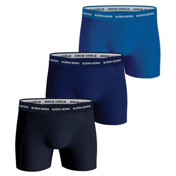 Björn Borg 3P Essential Shorts Marine/Blå bomuld Small Herre Björn Borg 3P Essential Shorts Marine/Blå bomuld Small Herre