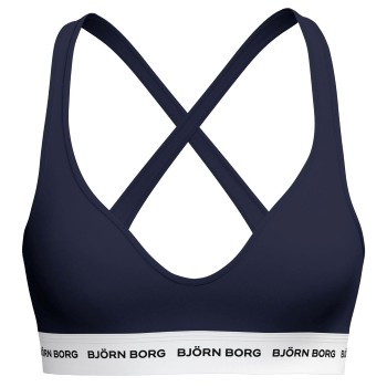 Björn Borg BH Logo Bralette Marineblå bomuld Small Dame Björn Borg BH Logo Bralette Marineblå bomuld Small Dame