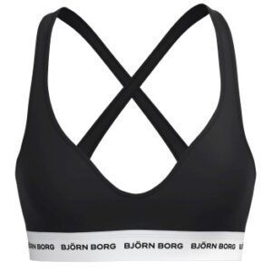 Björn Borg BH Logo Bralette Sort bomuld Small Dame