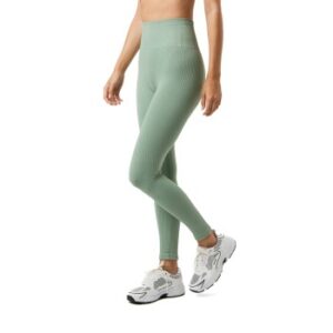 Björn Borg Studio Seamless Ribbed Tights Lysegrøn polyamid Small Dame