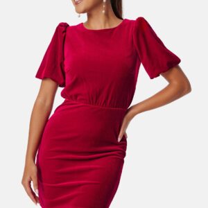 Bow Velvet Short Dress