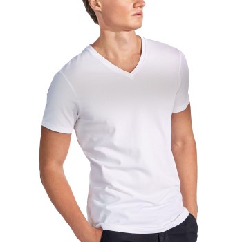 Bread and Boxers Cotton Stretch V-Neck T-shirt 2P Hvid økologisk bomuld Small Herre Bread and Boxers Cotton Stretch V-Neck T-shirt 2P Hvid økologisk bomuld Small Herre