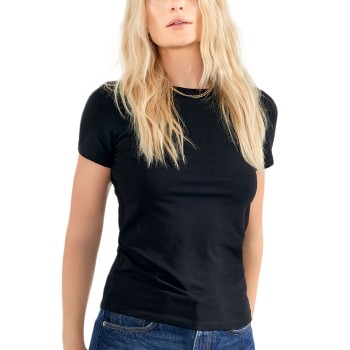 Bread and Boxers Crew Neck Slim Sort økologisk bomuld Small Dame Bread and Boxers Crew Neck Slim Sort økologisk bomuld Small Dame