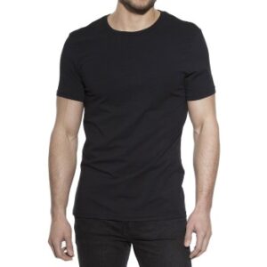 Bread and Boxers Crew Necks 2P Sort økologisk bomuld Small Herre