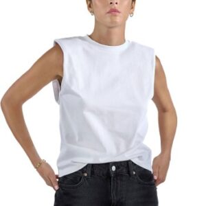 Bread and Boxers Heavy Tank Top Hvid økologisk bomuld Small Dame