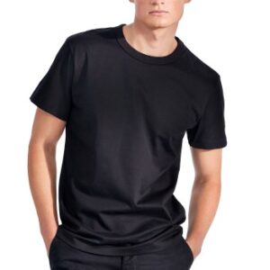 Bread and Boxers Pima Cotton Crew Neck Sort bomuld Small Herre