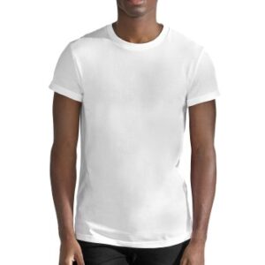 Bread and Boxers Roll-Up Tee Hvid økologisk bomuld Small Herre