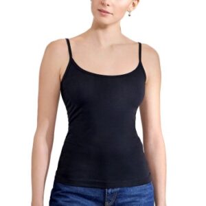 Bread and Boxers Singlet Woman Sort økologisk bomuld Small Dame