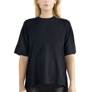 Bread and Boxers Soft Fiber T Shirt Sort viskose Small Dame