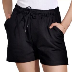 Bread and Boxers Sweatshorts Sort økologisk bomuld Medium Dame
