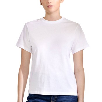 Bread and Boxers T-Shirt Classic Hvid økologisk bomuld Small Dame Bread and Boxers T-Shirt Classic Hvid økologisk bomuld Small Dame