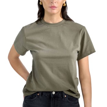Bread and Boxers T-Shirt Classic Khaki økologisk bomuld Small Dame Bread and Boxers T-Shirt Classic Khaki økologisk bomuld Small Dame