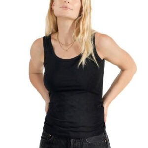 Bread and Boxers Tank Woman Sort økologisk bomuld Small Dame