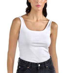 Bread and Boxers Women Tank Top With Scoop Back Helhvid økologisk bomuld Small Dame