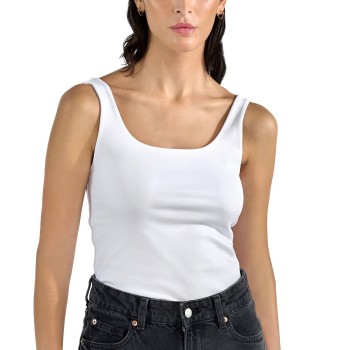Bread and Boxers Women Tank Top With Scoop Back Helhvid økologisk bomuld Small Dame Bread and Boxers Women Tank Top With Scoop Back Helhvid økologisk bomuld Small Dame