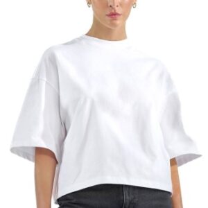 Bread and Boxers Womens Heavy Tee Hvid økologisk bomuld Small Dame