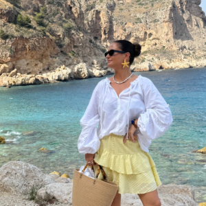 Broderie Anglaise Frill Skirt