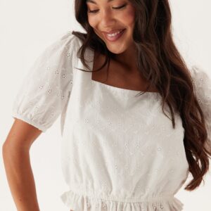 Broderie Anglaise Short Sleeve Blouse