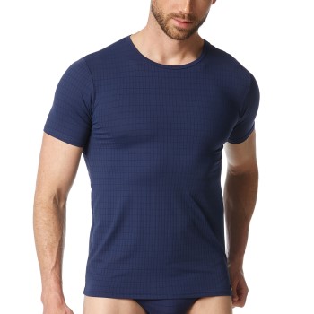 Bruno Banani Check Line 2 0 Shirt Marineblå polyamid Small Herre Bruno Banani Check Line 2 0 Shirt Marineblå polyamid Small Herre